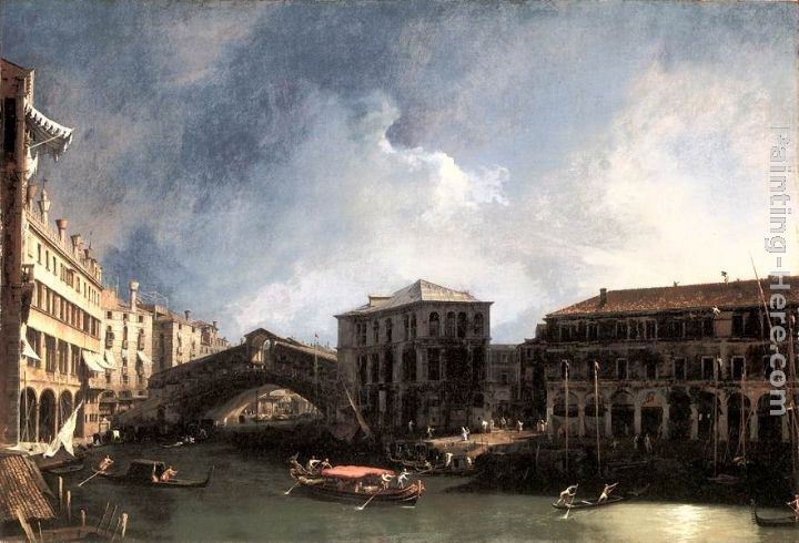 Canaletto The Grand Canal near the Ponte di Rialto
